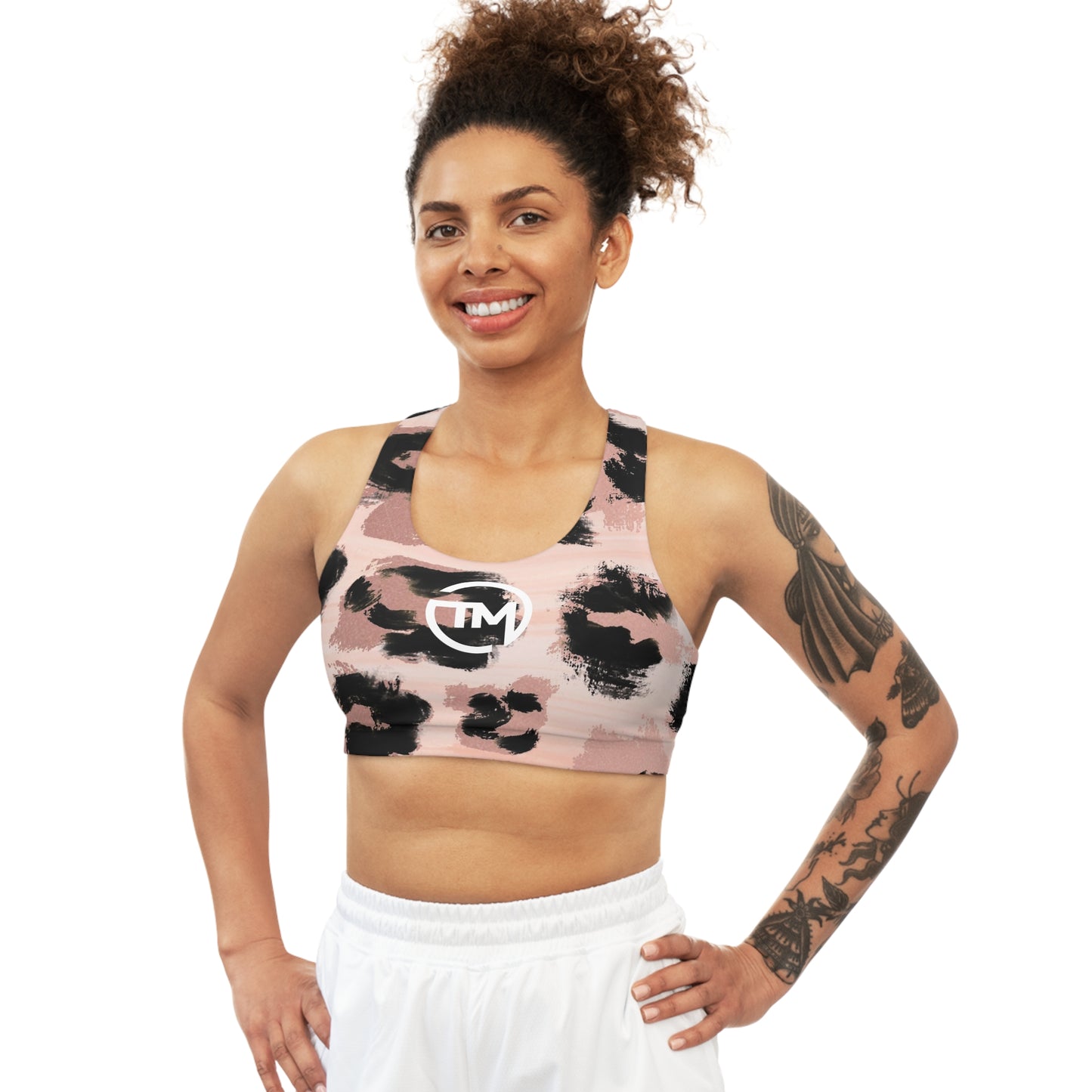 Terra Mosaic Seamless Sports Bra 'Mauve Mirage Edition'