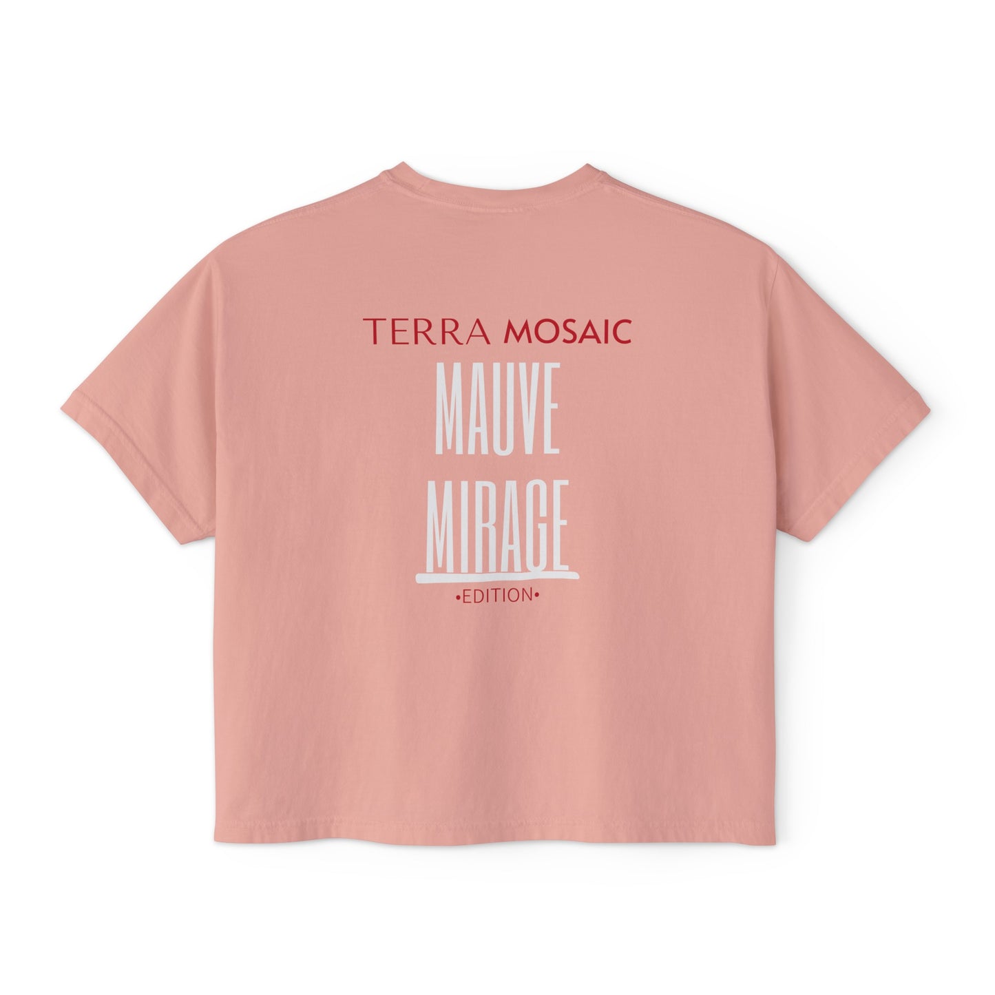 Terra Mosaic Women's Boxy Tee 'Mauve Mirage' Edition