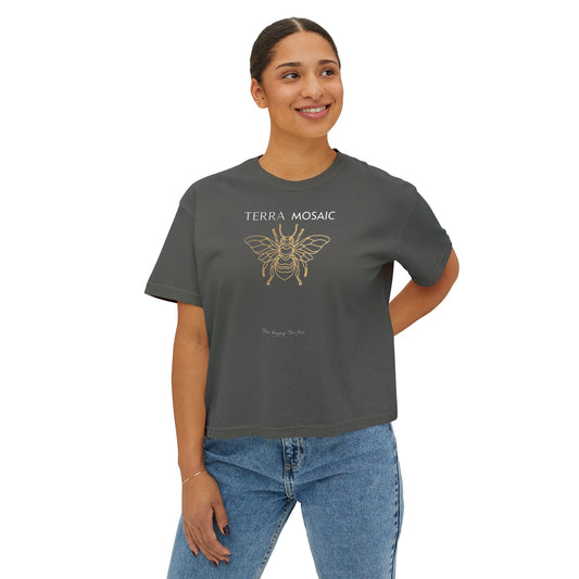 Terra Mosaic 'Bee' Women's Boxy Tee.