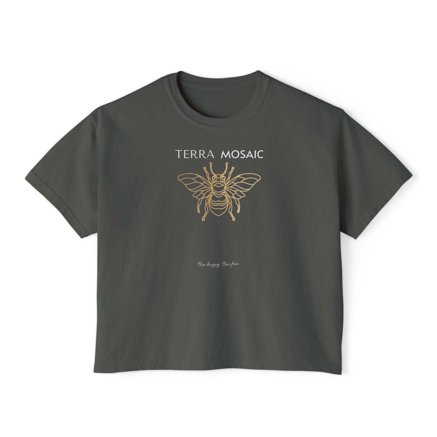 Terra Mosaic 'Bee' Women's Boxy Tee.