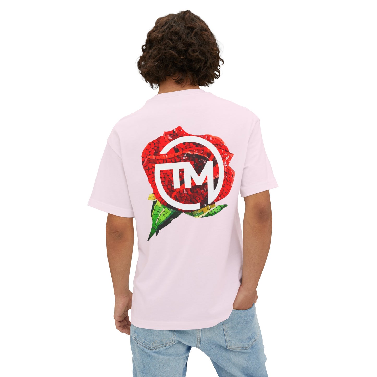 TERRA MOSAIC 'Mosaic Rose' Oversized Tee