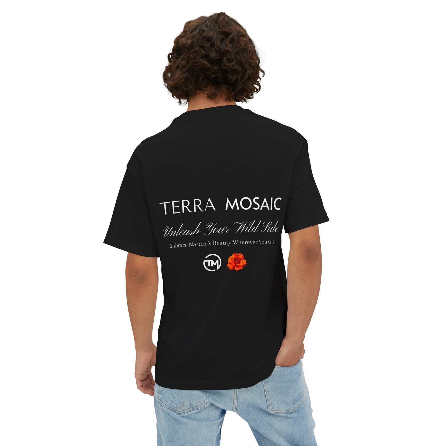 Terra Mosaic 'Wilde Side' Unisex Oversized Boxy Tee