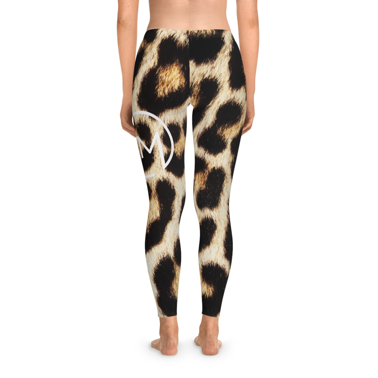 Large Leopard Print Stretchy Leggings