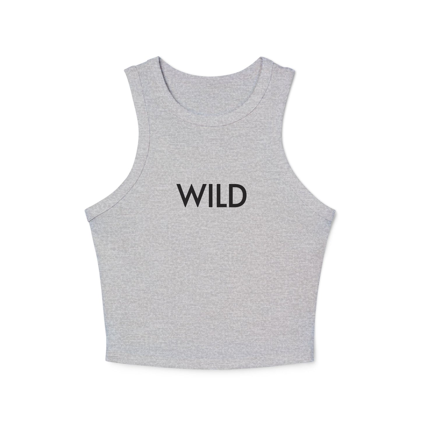 Terra Mosaic 'WILD' Women's Micro Rib Racer Tank Top (Athletic Heather)