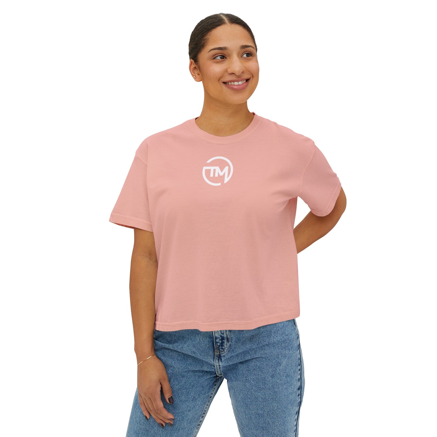 Terra Mosaic Women's Boxy Tee 'Mauve Mirage' Edition