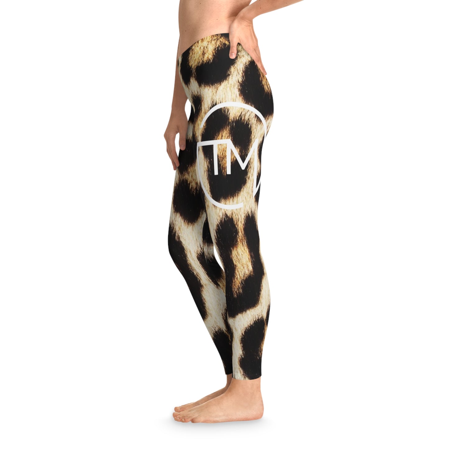 Large Leopard Print Stretchy Leggings