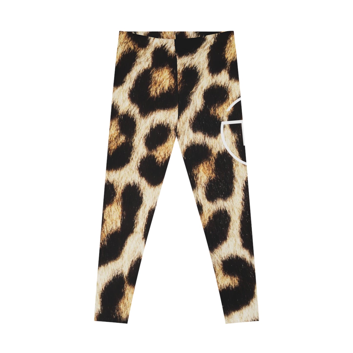 Large Leopard Print Stretchy Leggings