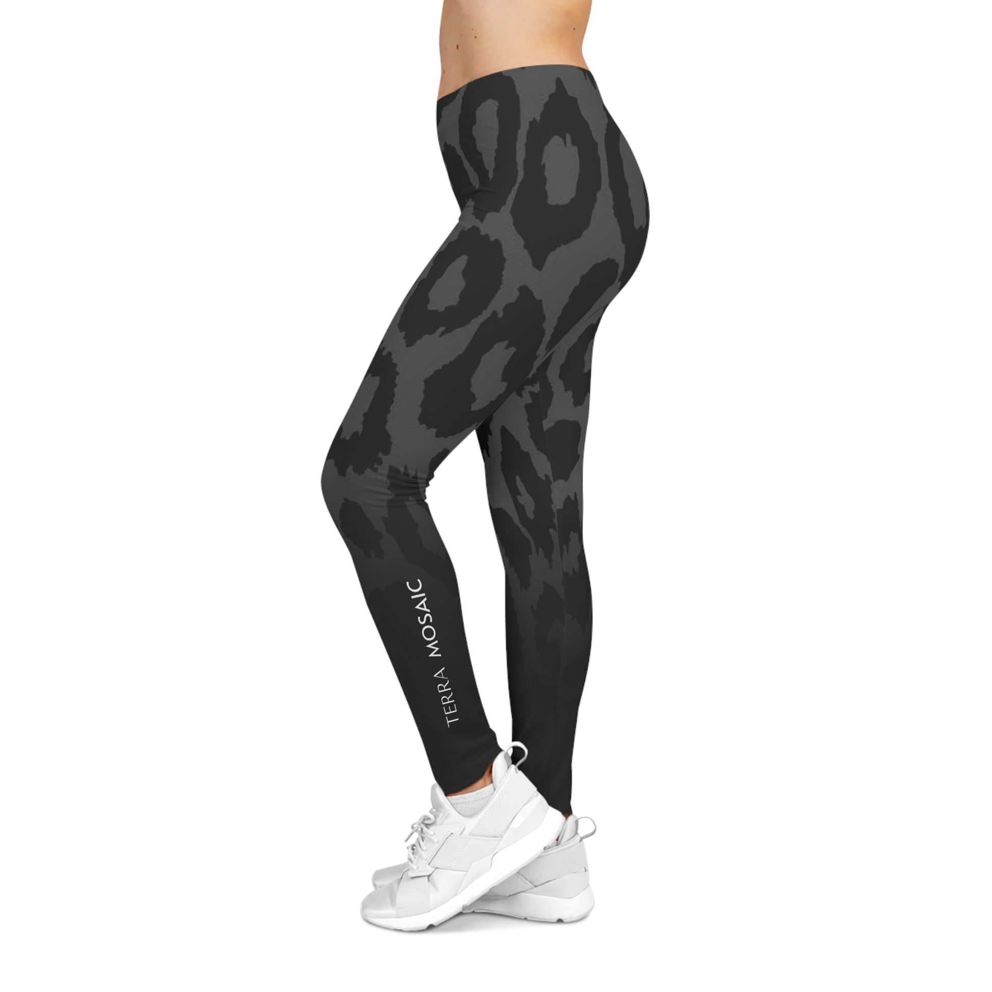 Terra Mosaic leopards shadow womens leggings 